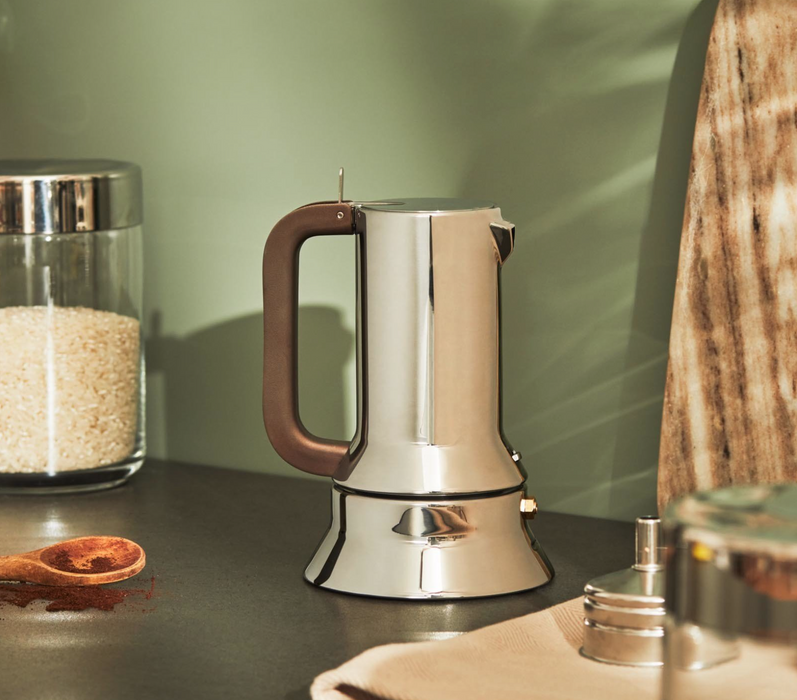Alessi Espressokocher 9090 aus Edelstahl 1 Tasse