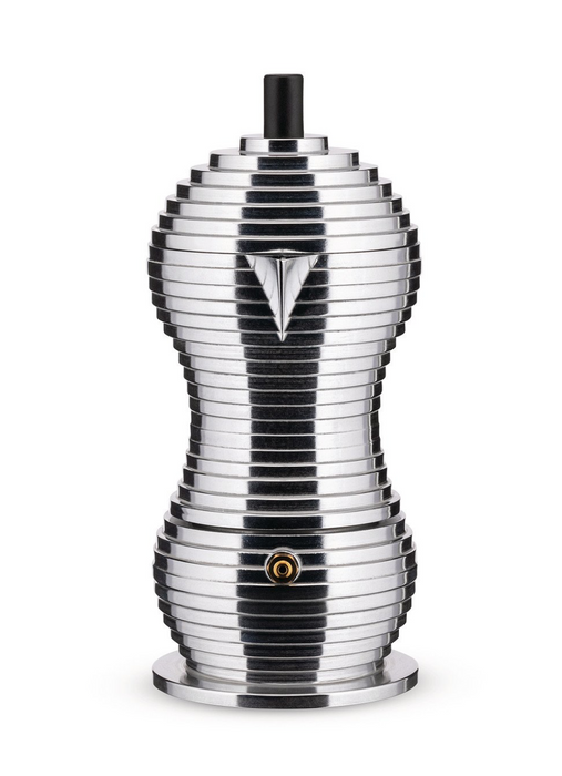 Alessi Espressokocher Pulcina schwarz Aluminiumguss