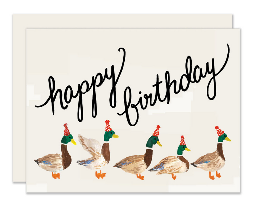 Slightly Stationery Grußkarte Duck Parade