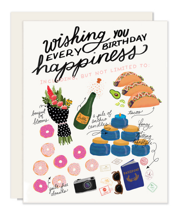 Slightly Stationery Grußkarte Every Happiness