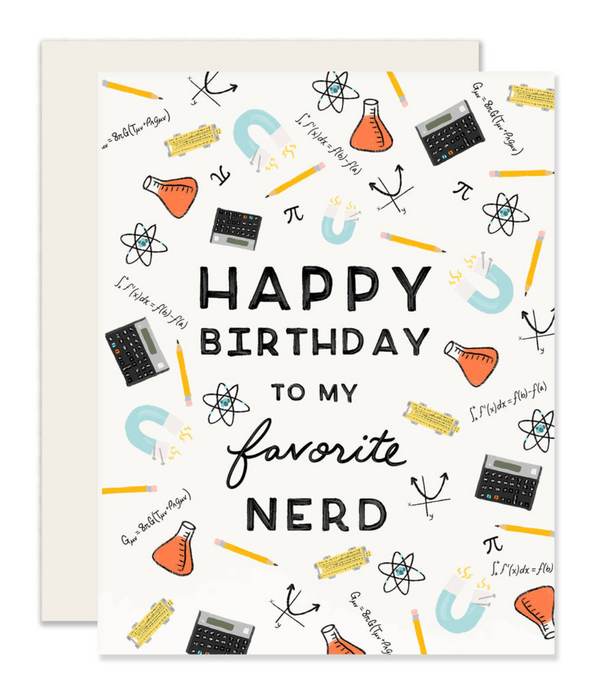 Slightly Stationery Grußkarte Favorite Nerd