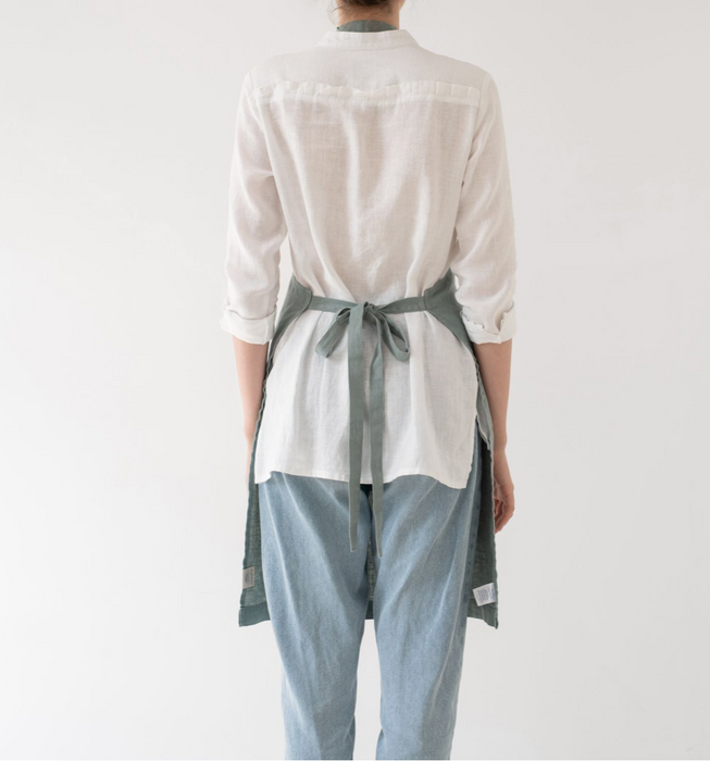Leinen Schürze - Linen Apron - Kochschürze