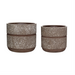 Blumentopf Beton Bordeaux