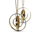 Ting Goods Kette SOLAR mit Stein schwarz und gold Messing