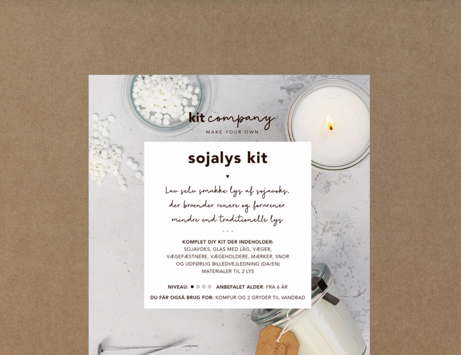 kit company soja candle set
