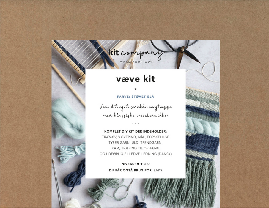 kit company weaving set dusty blue