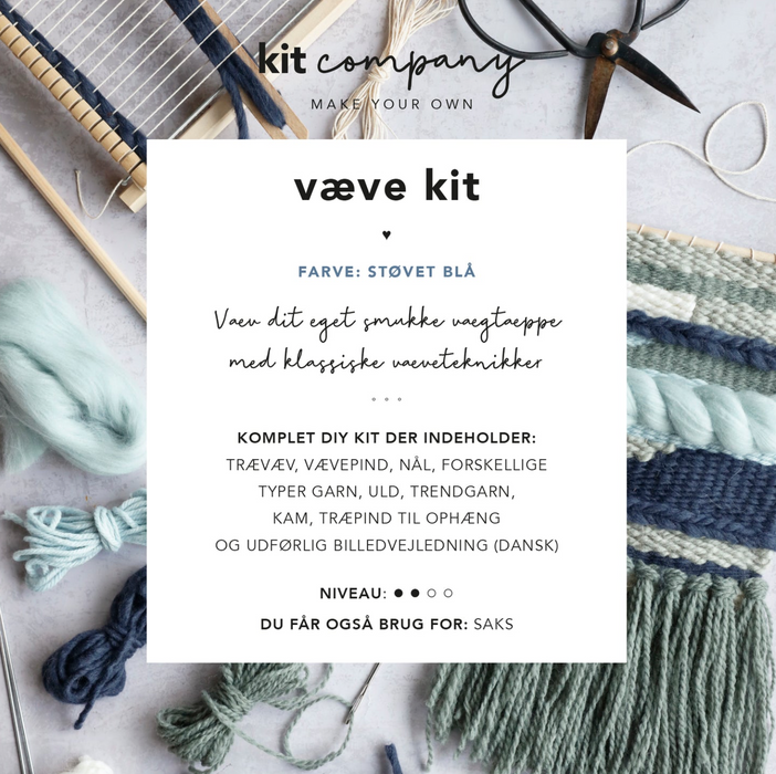 kit company weaving set dusty blue