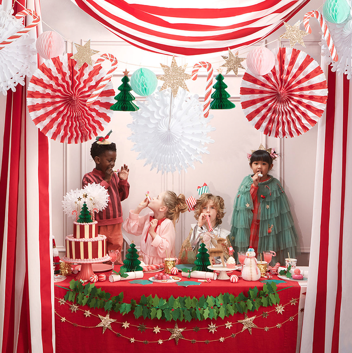 Weihnachtswabengirlande - Christmas Honeycomb Garland