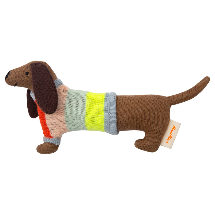 Baby-Rassel Wursthund - Sausage Dog Baby Rattle