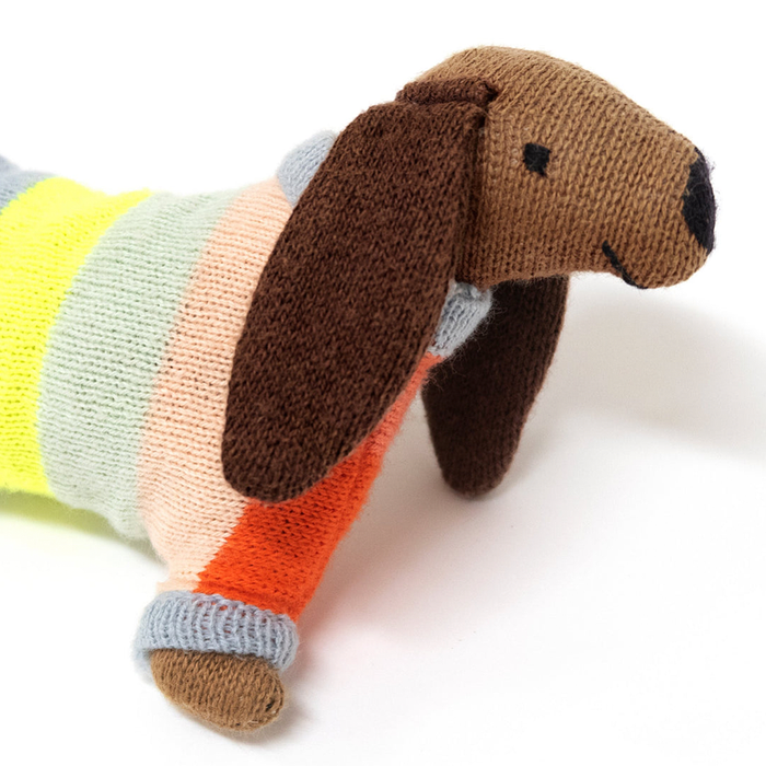 Baby-Rassel Wursthund - Sausage Dog Baby Rattle