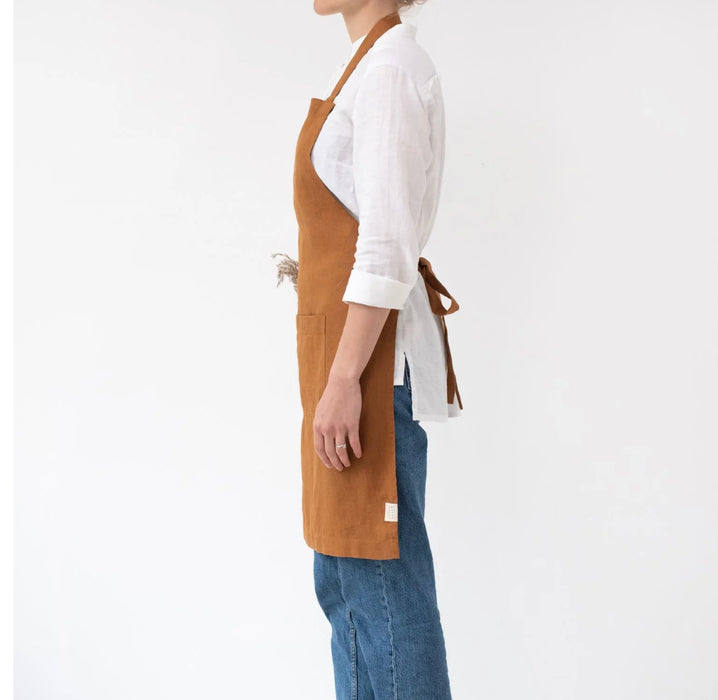 Leinen Schürze - Linen Apron - Kochschürze