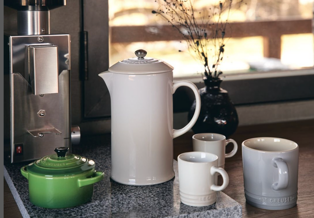 Kaffee-Bereiter, French Press, Stempelkanne - 1L - Steingut