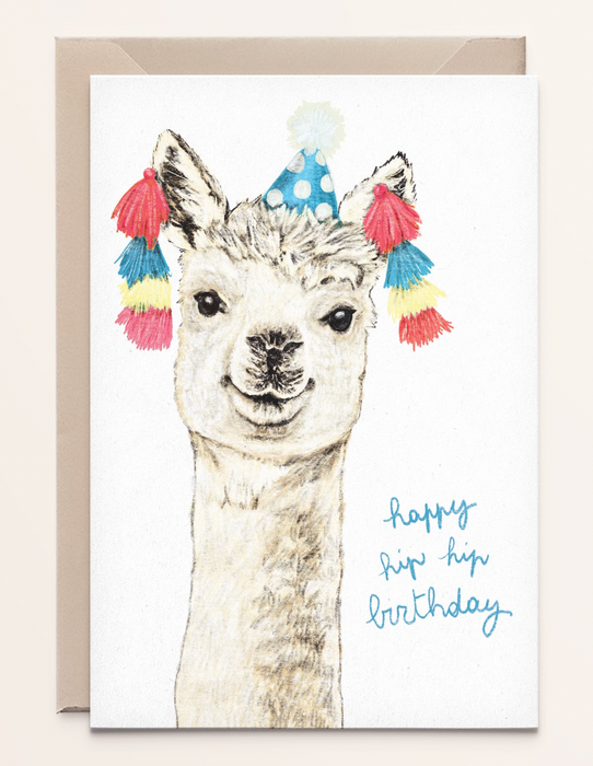 Kathings Grußkarte Alpaca
