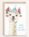 Kathings Grußkarte Alpaca