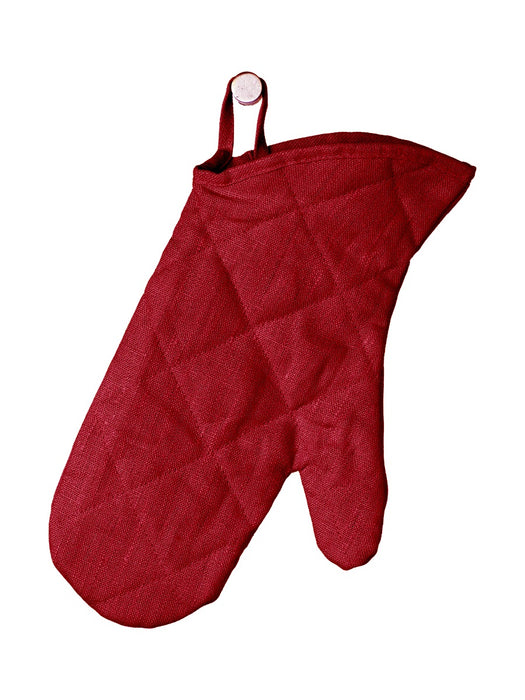 Lovely Linen Ofenhandschuh Leinen - classic - wine