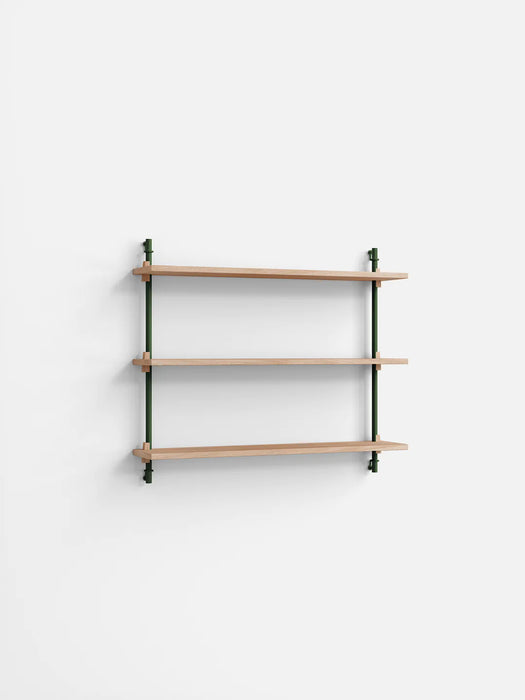 Moebe Wall Shelving ws.65.1 Oak/Pine Green
