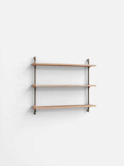 Moebe Wall Shelving ws.65.1 Oak/Warm Grey