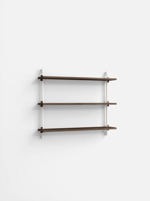 Moebe Wall Shelving ws.65.1 Smoked Oak/White