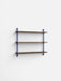 Moebe Wall Shelving ws.65.1 Smoked Oak/Deep Blue