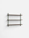 Moebe Wall Shelving ws.65.1 Smoked Oak/Pine Green