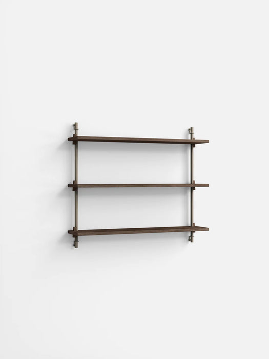 Moebe Wall Shelving ws.65.1 Smoked Oak/Warm Grey
