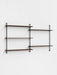 Moebe Wall Shelving ws.85.2 Smoked Oak/Black