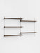 Moebe Wall Shelving ws.85.2 Smoked Oak/White