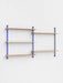 Moebe Wall Shelving ws.85.2 Oak/Deep Blue