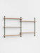 Moebe Wall Shelving ws.85.2 Oak/Pine Green