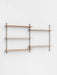 Moebe Wall Shelving ws.85.2 Oak/Warm Grey