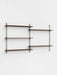 Moebe Wall Shelving ws.85.2 Smoked Oak/Warm Grey