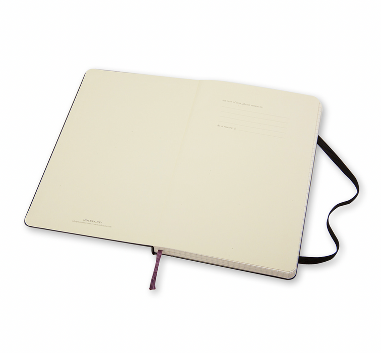 Moleskine Classic Notebook Pocket Hardcover Schwarz Kariert