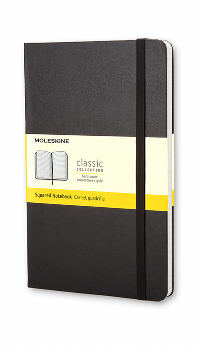 Moleskine Classic Notebook Pocket Hardcover Schwarz Kariert