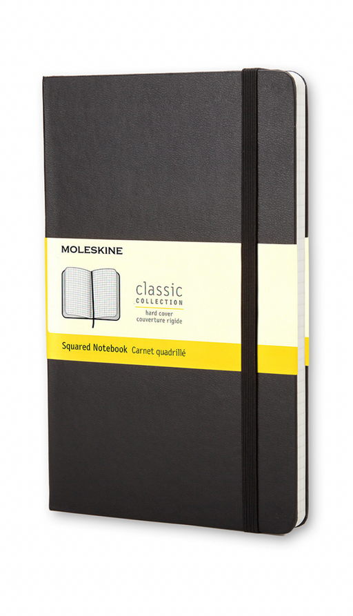 Moleskine Classic Notebook Pocket Hardcover Schwarz Kariert