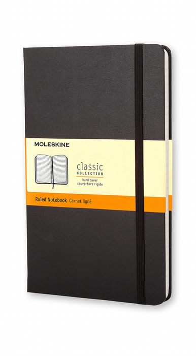 Moleskine Classic Notebook Pocket Hardcover Schwarz Liniert