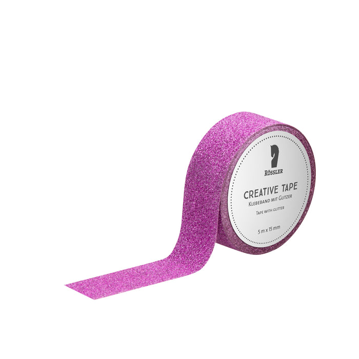 Rössler Creative Tape Glitter Pink