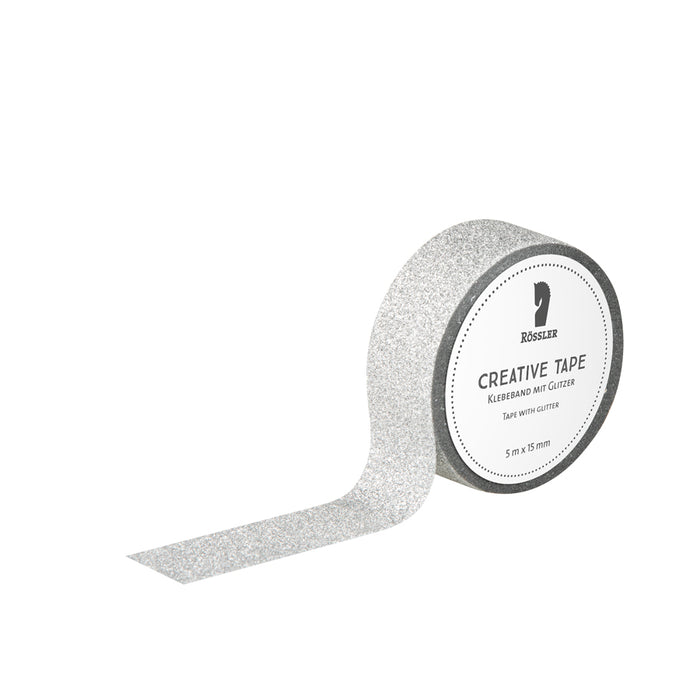 Rössler Creative Tape Glitter Silber