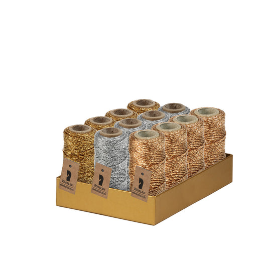 Rössler Metallic Garne Silber - Gold - Bronze