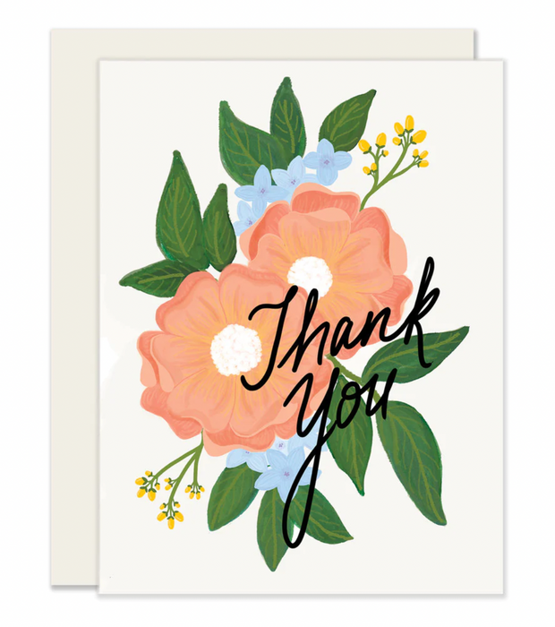 Slightly Stationery Grußkarte Floral Thank You
