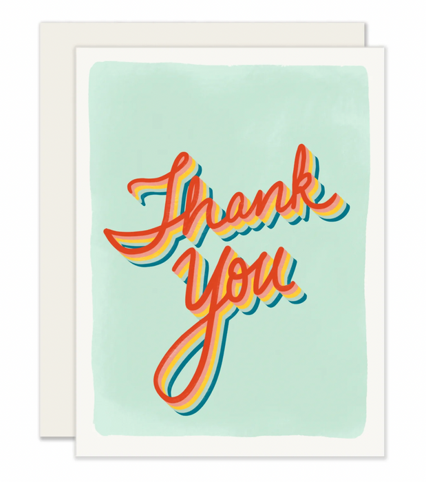 Slightly Stationery Grußkarte Retro Thank You