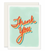 Slightly Stationery Grußkarte Retro Thank You