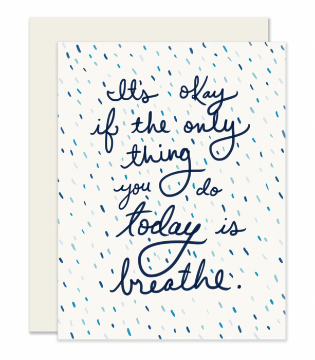 Slightly Stationery Grußkarte Breathe