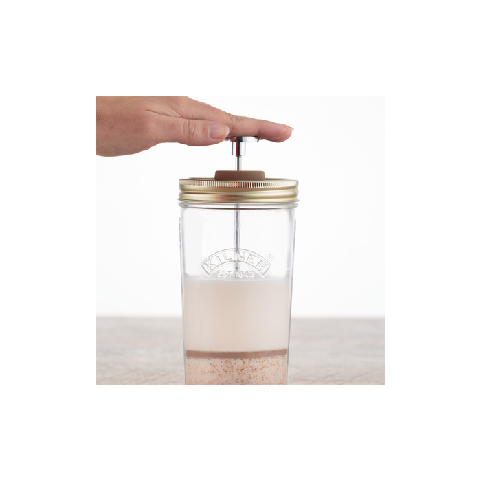 Mandelmilchmacher- Nut Drinks Maker Kit, Kilner, 2 x 0.5l