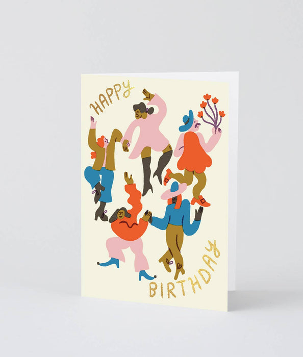 Grußkarte - Happy Birthday Dancers