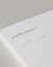 Weekly Planner, White (A4)