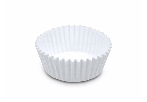 Papier Backförmchen Weiß Maxi