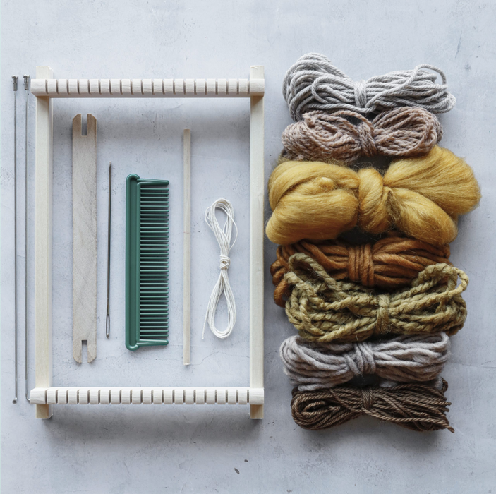 kit company weaving set mustard