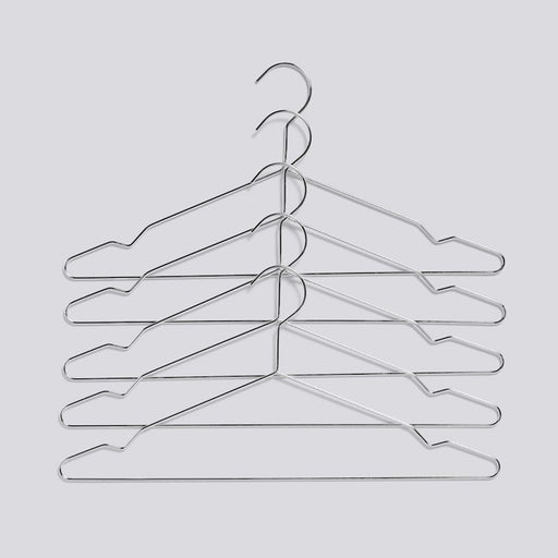 HAY Hang Set of 5 Silver - Kleiderbügel 5er Set