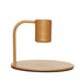Curve Kerzenhalter Metall orange/braun