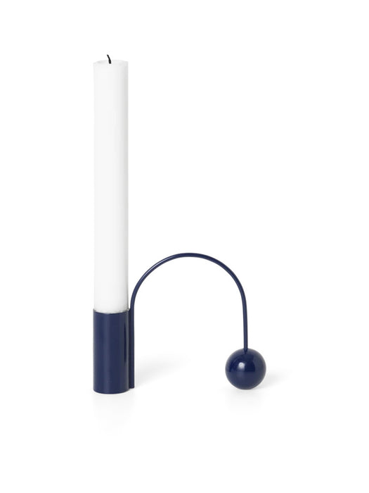 Ferm Living Balance Kerzenhalter Deep Blue